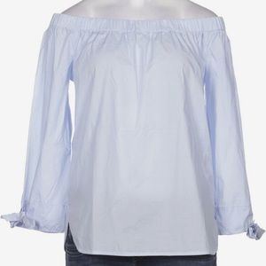 Michael Kors Seersucker Off-Shoulder Top